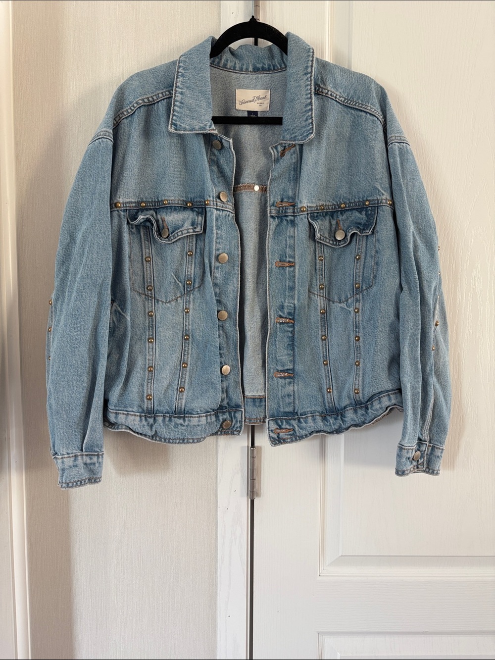 Universal Thread Light Blue Studded Jean Jacket
